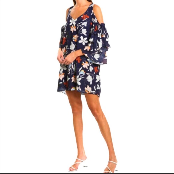 Parker Cold Shoulder Mini Dress in Moondance M